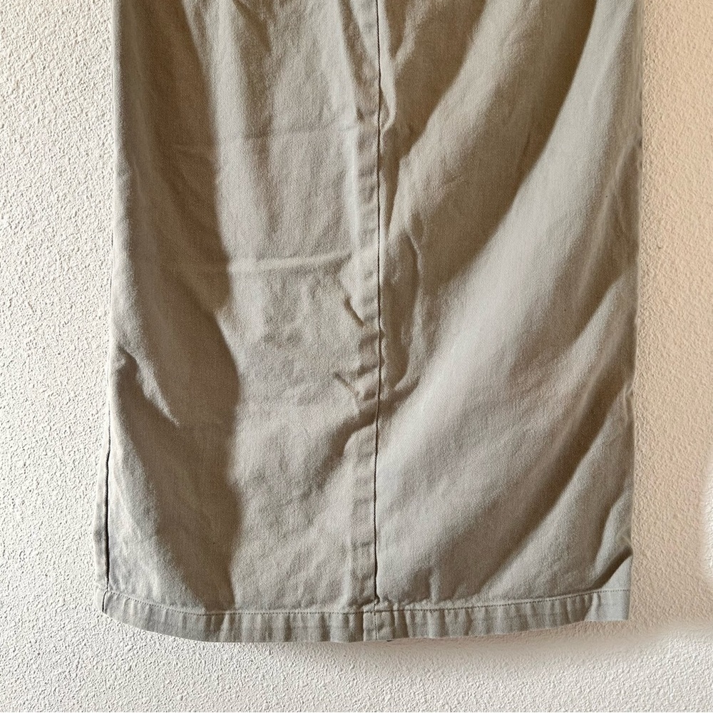 FORENZA VTG Denim Midi Skirt Olive Gray Women Size 3 - Picture 2 of 10
